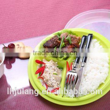 Useful Microwave Safe Plastic Dinner Plate, Portion Control Plate photo-2