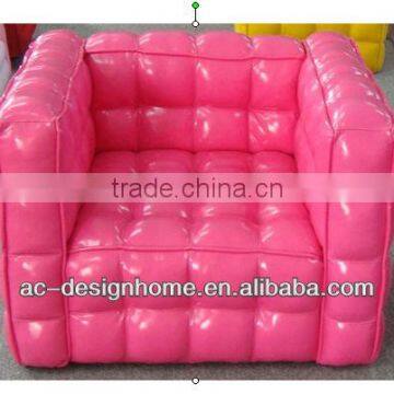 FUCHSIA PU/WOODEN KID ONE SEAT SOFA