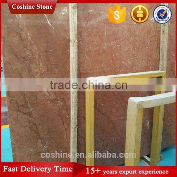 Natural Stone White Veins Alicante Coral Red Marble Slabs photo-2
