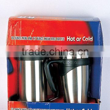 Travel Mug Set / Travel Flask Set / Vacuum Flask Set, Model: 18534