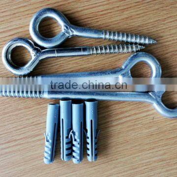 Metal Cup Hooks Eye Shape Screw Hooks Self-tapping Screws Hooks Ring photo-5
