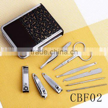 CBF02 OEM Factory Price Newly 9 Pcs Stainless Steel Nail Manicure Sets photo-3