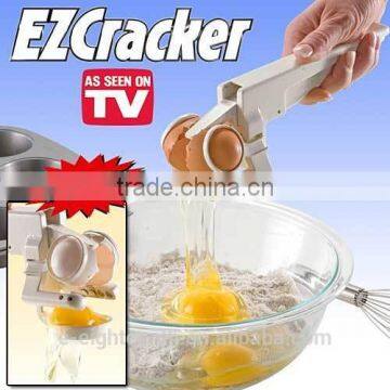 NEW EZ Egg Cracker Handheld York & White Separator As Seen On TV Kitchen Gadget