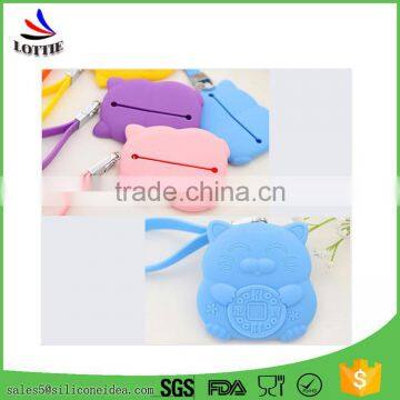 Flexible Silicone Card Bag Lovely Silicone Key Bag /cute Key Holder Wallet photo-2