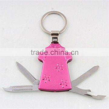 2014 new Small multi cheap bottle opener keychain knife tools KC54A