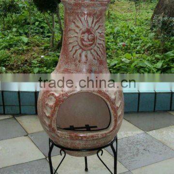 large garden used clay chimney