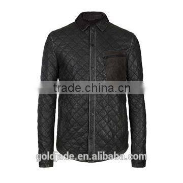 fashional Mens Shirt Men Design leather shirts