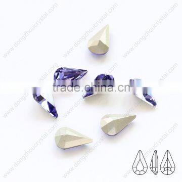 Point back tear/water drop shape crystal rhinstone Crystal fancy stone for Wedding Dress