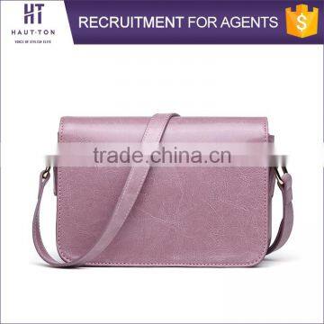 Hot Sale Popular Ladies Genuine Split Cow Leather Bags Wholesale High Quality Women Small Pink Messenger Bag photo-3