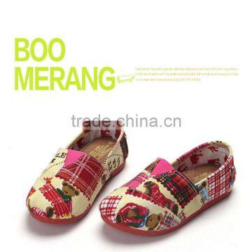 Fashion Stylish Cartoon Cotton Fabric Baby Children Casual Cloth Shoes With Canvas Fashion Stylish Made in China photo-3
