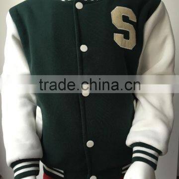 Custom Kids coat boys winter bomber varsity jacket