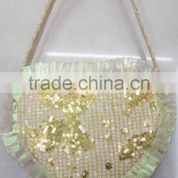 Fashion Lace Quilt Hearted BOW Flower Little Girl Bag photo-3