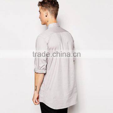 Standard Exclusive Longline Shirt Button Down Compression Shirt photo-2