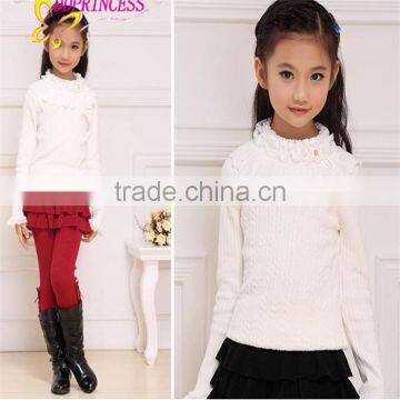 2015 children's clothing factory direct wholesale of knit sweater for girls,winter clothes for children