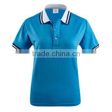 Womens Polo Shirt Contrast Collar Design photo-5