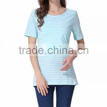 Summer Short Sleeve Soft Cotton Breastfeeding Clothes Nursing tops Pregnant shirts for Women
