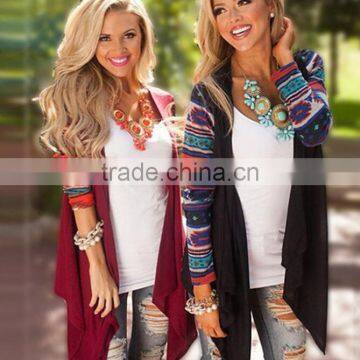 Zm50281b Europe Autumn and Winter Ladies Long Sleeve Blouse New Style Printed Women Cardigan photo-2