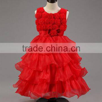 Baby Girl Princess Dresses White Puffy Dresses for Kids Girls Wedding Dresses photo-4