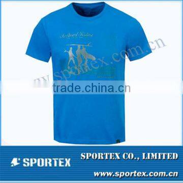 Functional Xiamen Sportex 100%polyester men's o neck shirt, o neck shirts, dry fit shirt OEM#13039