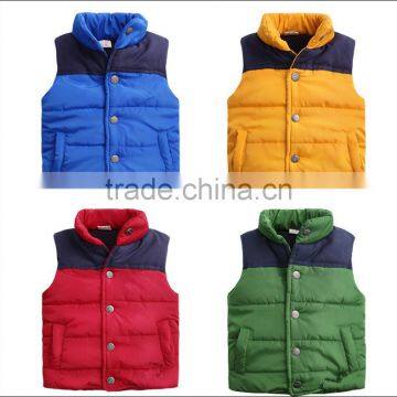 2015 Fashion Winter Warm Children Down Vest