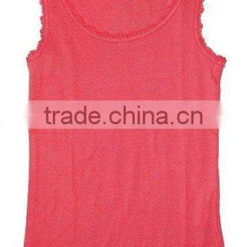 ladies blank color sleeveless tops/tank tops