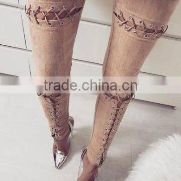 Runwaylover 43 Drop Shipping Sexy Tie Suede Pant photo-4