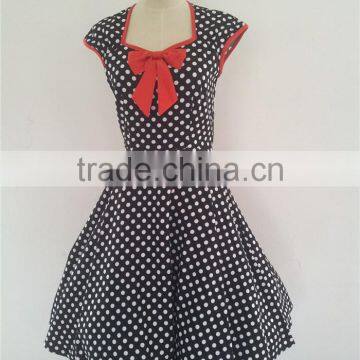 Plus size instyles zhengtian halloween costume rockabilly VINTAGE 50'S RETRO ROCKABILLY SWING DRESS polka dot dress formal dress