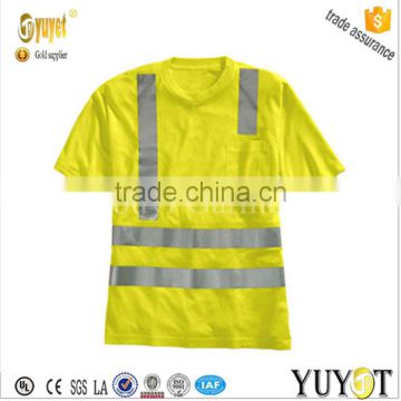 fluorescent hi-vis 50mm reflective tape polo shirt workwear