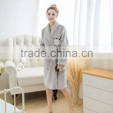 Manufacturer Winter Creative New Flannel Accept Waist Ladies Pajamas, Nightgown Totoro Cartoon Upset Long-sleeved Bathrobe photo-5
