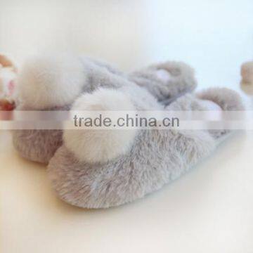 Contracted Long Wool Lovely Winter Cotton Slippers photo-2