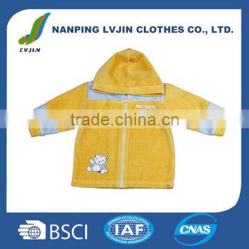 Infant & Toddler 75% Cotton 25% Velour 240G Baby Boy Coat With Hood Baby Costume