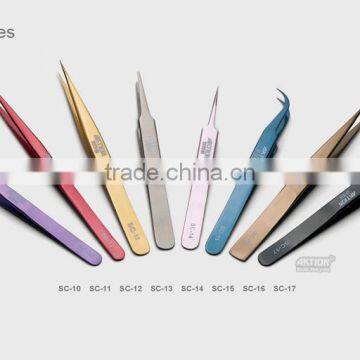 Fine Tip Mirror Polish Eye Brow Tweezers Beauty Tweezers SC Series photo-2
