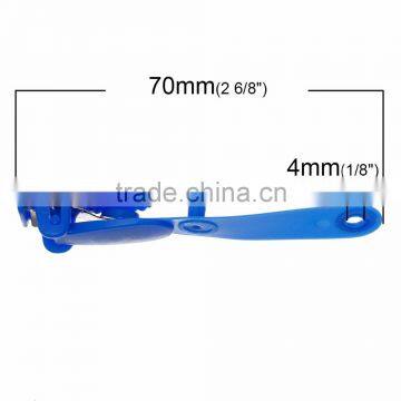 High Quality Office Supplies 100PCs Blue ID Card Badge Clip photo-2