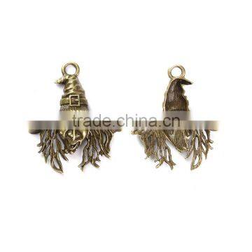 Zinc Based Alloy Pendants Halloween Witch Antique Bronze photo-3