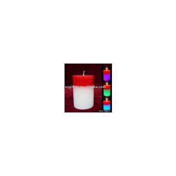 Column Shape Two Colors Candle