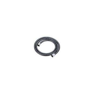 PVC black silver thread shower hose