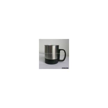 Sell 220ml Single-Wall Stainless Steel Coffee Mug With Plastic Bottom And Handle