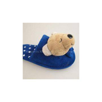 Funny Cute Bear Audit Plush Indoor Slipper