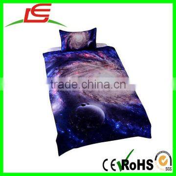 galaxy plush bedclothes quilt cover twin single full bedspread bedding set