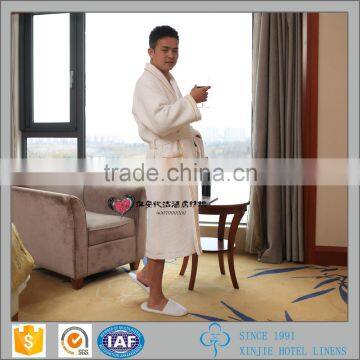 Wholesale white waffle bathrobe for men