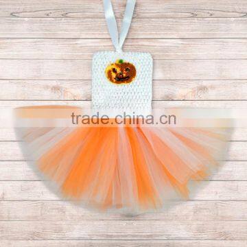 Wholesale infant baby pumpkin birthday tutu dress, ravishing girls Halloween tutu set M5091211