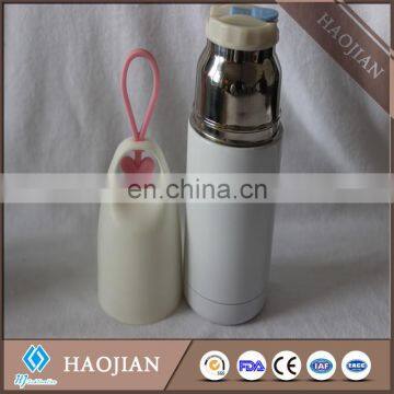 Sublimation 300ml stainless steel sports bottle,vacuum cups,high light white