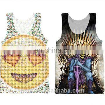 Youth outdoor sports tank top custom cute gym fitness vest OEM tank top manufacturer