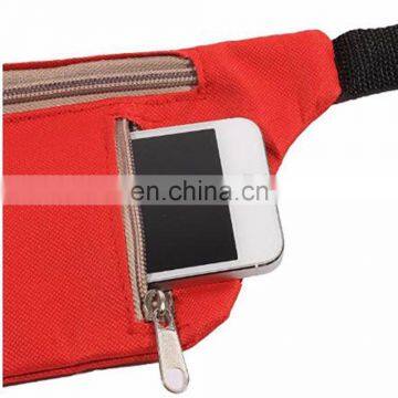 Multi-Use Two Zipper Cell Phone Pocket Travel Simple Fanny Pack PU photo-6