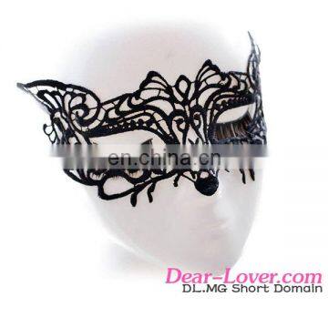 Wholesale Women Black Lace Crochet Butterfly Party Masquerade Masks photo-5