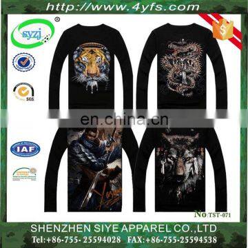 Men's T-shirt Made of 65% Cotton and 35% Polyester