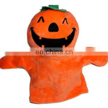 Kid Educational Toy Plush Stuffed Pumpkin Doll Halloween Hand Puppet