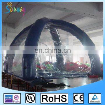 4 by 4 Meters Airtight Inflatable Camping Tent Transparent or Customized