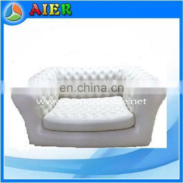 2017 white & luxury double love seat inflatable sofa