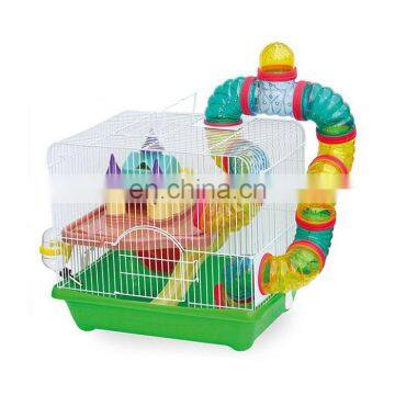 High quality hamster cage with pipeline animals transparent clear view house acrylic pet cage